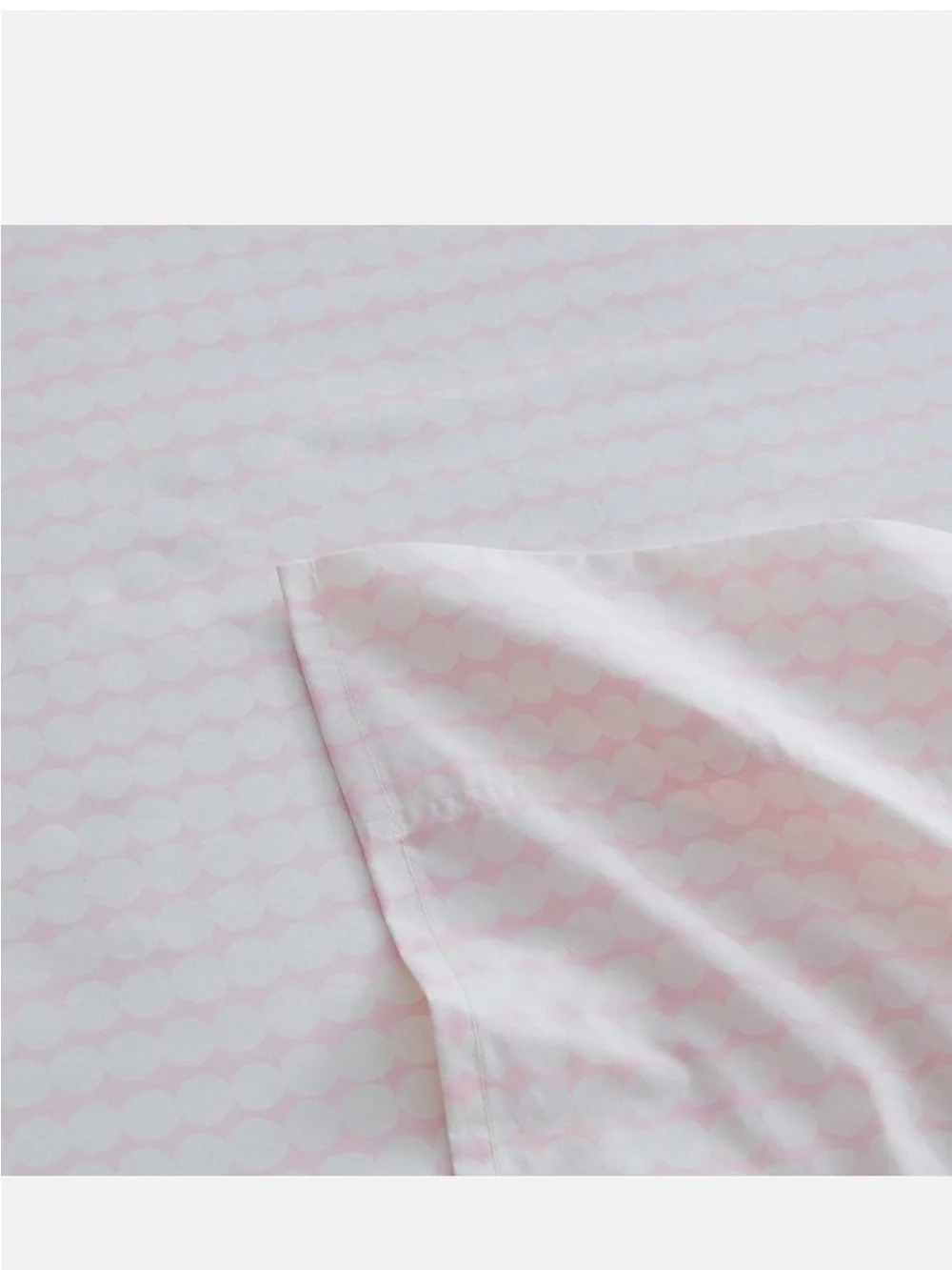 Marimekko Soft pink Blush Thin-Stripe Cotton FLAT SHEET ONLY.